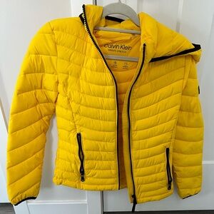 Calvin Klein Women’s Yellow Puffer Jacket